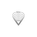 SET 6 TAGLIABISCOTTI CUORE DELICIA