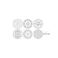 DISCHI DECORATIVI PER TORTE 6PZ DELICIA