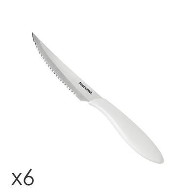 COLTELLO BISTECCA 12CM 6PZ BIANCO 'PRESTO'