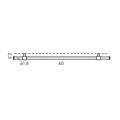 BARRA 60 CM + KIT DI MONTAGGIO MONTI