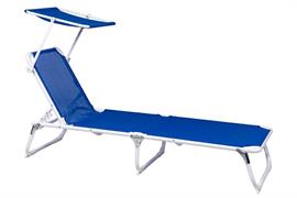 LETTINO CON TETTO PIEGEVOLE ALL./TXT BLU 189x60x28