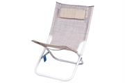 SPIAGGINA CON CUSCINO ACC./TXT GRIGIO H.72cm.