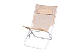 SPIAGGINA CON CUSCINO ACC./TXT BEIGE H.72cm.