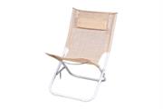 SPIAGGINA CON CUSCINO ACC./TXT BEIGE H.72cm.
