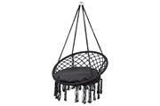 SEDIA SOSPESA DA GIARDINO NERO 60x80x100