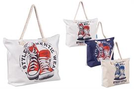 BORSA MARE CORDATA SHOES 55x40x13cm. COL.ASS.