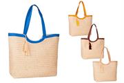 BORSA MARE PAGLIA 42x14x40cm. COL.ASS.