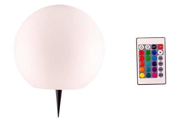 LAMPADA SOLARE C/TELECOMANDO SFERA 25cm.