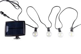 SERIE 10 LAMP.LED BIANCO/CALDO CON PANNELLO SOLARE 5.5mt