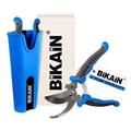 FORBICI CURVE CROMATE+GUAINA BLU 35RKIT1