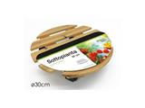 SOTTOPIANTA C/RUOTE LEGNO NATURALE