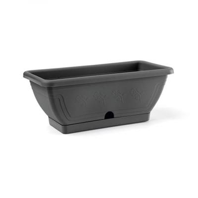 CASSETTA 'VENEZIA' CON SOTTOCASSETTA CM.40x19x16 ANTRACITE