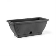 CASSETTA 'VENEZIA' CON SOTTOCASSETTA CM.40x19x16 ANTRACITE
