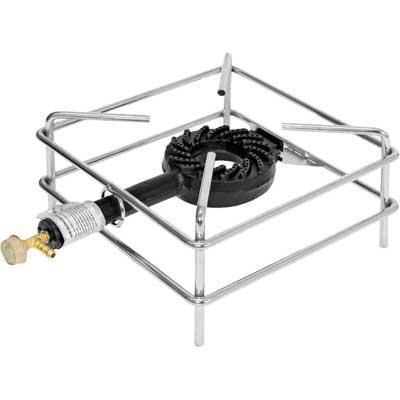 FORNELLONE A GAS IN ACCIAIO CROMATO CM.30x30