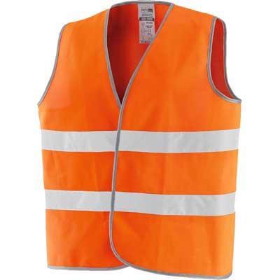 GILET ALTA VISIBILITA' ARANCIO