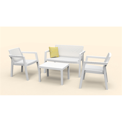 SALOTTINO DA ESTERNO BIANCO EMILY LOUNGE KETER