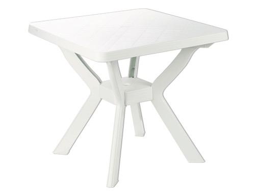 TAVOLO IN RESINA BOHEME 90x90 BIANCO