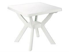 TAVOLO IN RESINA BOHEME 90x90 BIANCO