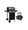BARBECUE A GAS DUE FUOCHI CON PIETRA LAVICA