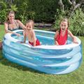 PISCINA FAMILY OVALE TRASPARENTE 163x107x4CM