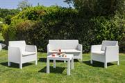 SET DIVANETTO 4 POSTI MATILDE BIANCO