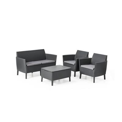 SET SALEMO LOUNGE GRAFITE