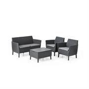 SET SALEMO LOUNGE GRAFITE