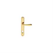 MANIGLIA 'GOCCIA' CON PLACCA FORO YALE ORO LUCIDO
