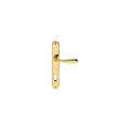MANIGLIA 'GOCCIA' CON PLACCA FORO YALE ORO LUCIDO