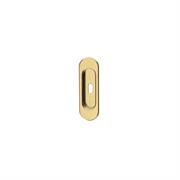 MANIGLIA PER PORTE SCORREVOLI CON FORO CHIAVE ORO LUCIDO