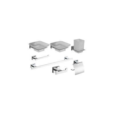 KIT ACCESSORI BAGNO 7 PEZZI SERIE GIULIA Cromo