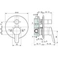 MONOCOMANDO DOCCIA CON DEVIATORE ALPHA Cromo
