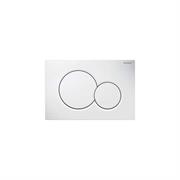 PLACCA DI COMANDO SIGMA01 DOPPIO TASTO CROMO-SATINATA