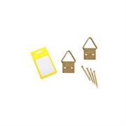 ATTACCAGLIE PER QUADRI SNODATE IN BLISTER ORO N° 2 - 12PZ