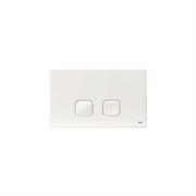 PLACCA DI COMANDO PLAIN DOPPIO TASTO CROMATA