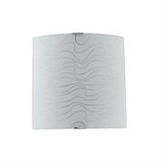 APPLIQUE FILO ONDINA BIANCO 1XE27 26x26CM