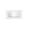 APPLIQUE DRITTA/CURVA BIANCA 1XE27 30x15CM