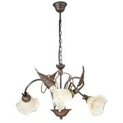 LAMPADARIO AUTUNNO MARRONE 3XE14 60x40CM