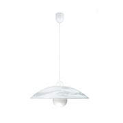SOSPENSIONE ALABASTRO BIANCO 1XE27 48x10,5CM