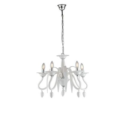 LAMPADARIO ESTEFAN BIANCO 5XE14 53x45,5CM