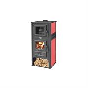 STUFA CUCINA A LEGNA K-LINE CON FORNO KALOROSA ROSSO