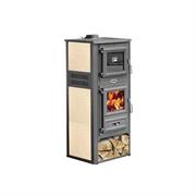 STUFA CUCINA A LEGNA K-LINE CON FORNO KALOROSA CREMA