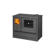 STUFA CUCINA A LEGNA CON FORNO K-LINE SOCIAL 7.9 KW ANTRACITE