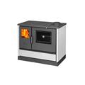 STUFA CUCINA A LEGNA CON FORNO K-LINE SOCIAL 7.9 KW BIANCA