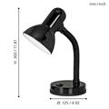 LAMPADA DA TAVOLO BASIC BIANCA E27