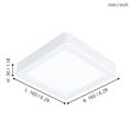 PLAFONIERA LED FUEVA5 10.5W 3000K 16x16CM