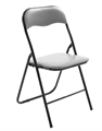 SEDIA PIEGH.PVC GRIGIA CM44x45x79