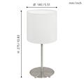 LAMPADA DA TAVOLO PASTERI E14 1X40W