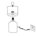 LAMPADA DA TAVOLO BELLARIVA GRIGIA E14 1X40W