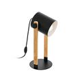 LAMPADA DA TAVOLO HORNWOOD NERA E27 1X28W